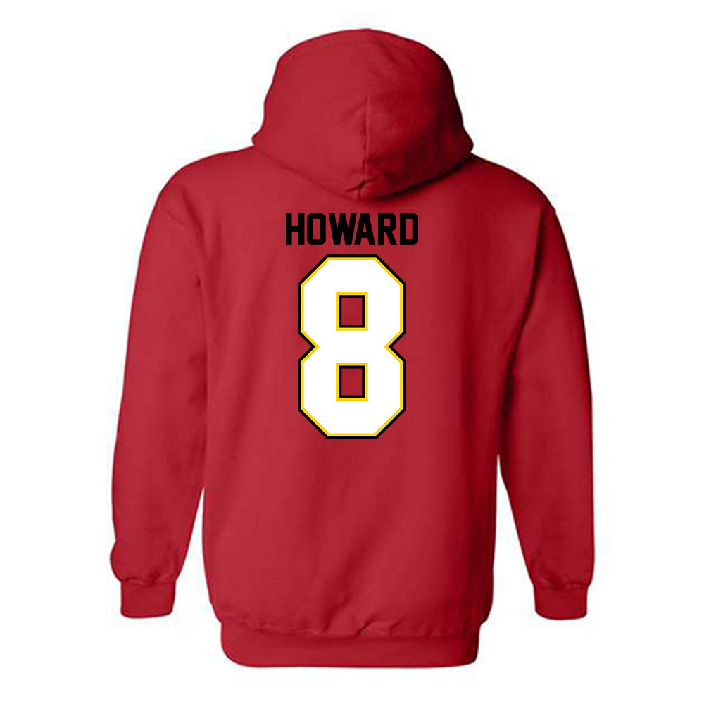 Maryland - NCAA Football : Preston Howard - Classic Shersey Hooded Sweatshirt-1