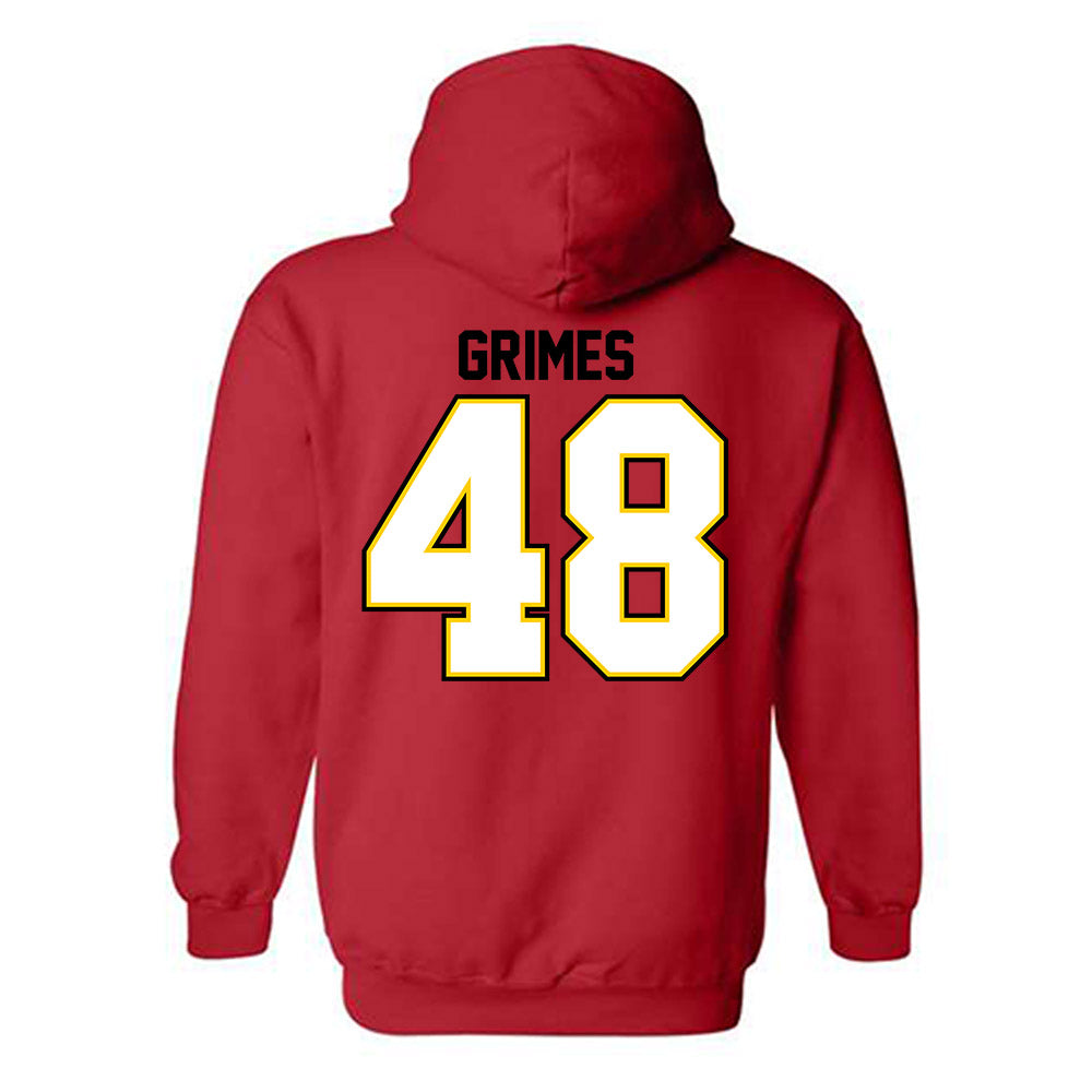Maryland - NCAA Football : Darius Grimes - Classic Shersey Hooded Sweatshirt-1