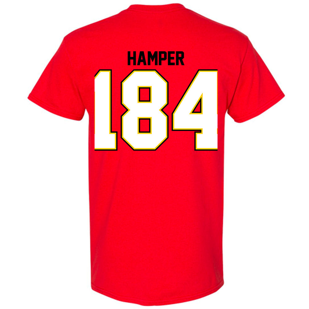 Maryland - NCAA Wrestling : Landon Hamper - Classic Shersey T-Shirt-1