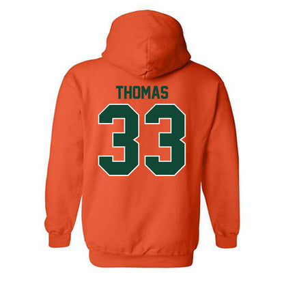 Miami - NCAA Football : Nick Thomas - Classic Shersey Hooded Sweatshirt-1