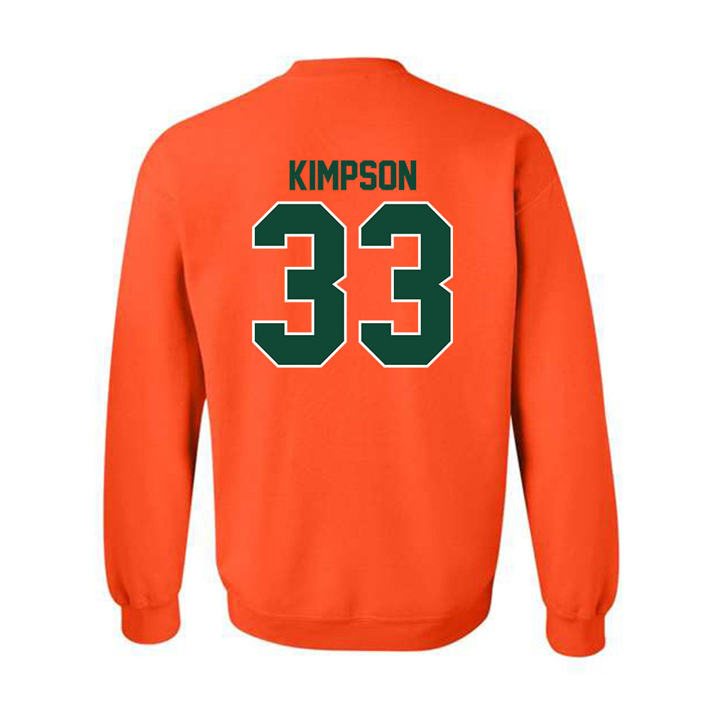 Miami - NCAA Women's Basketball : Amarachi Kimpson - Classic Shersey Crewneck Sweatshirt-1
