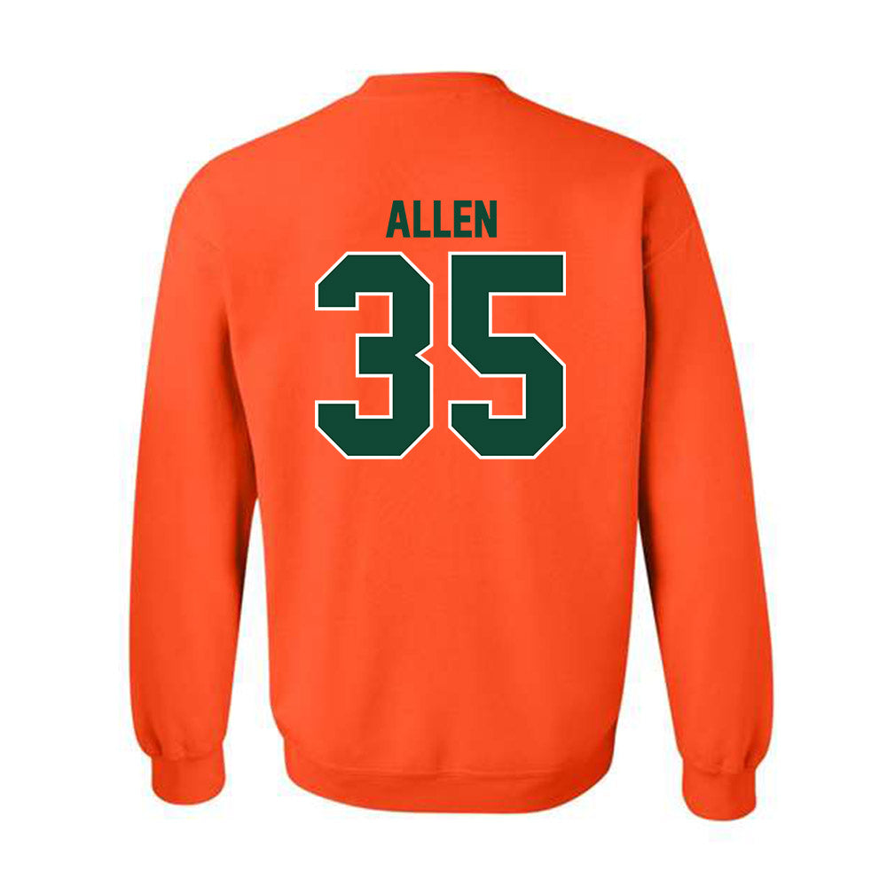 Miami - NCAA Men's Basketball : Dante Allen - Classic Shersey Crewneck Sweatshirt-1