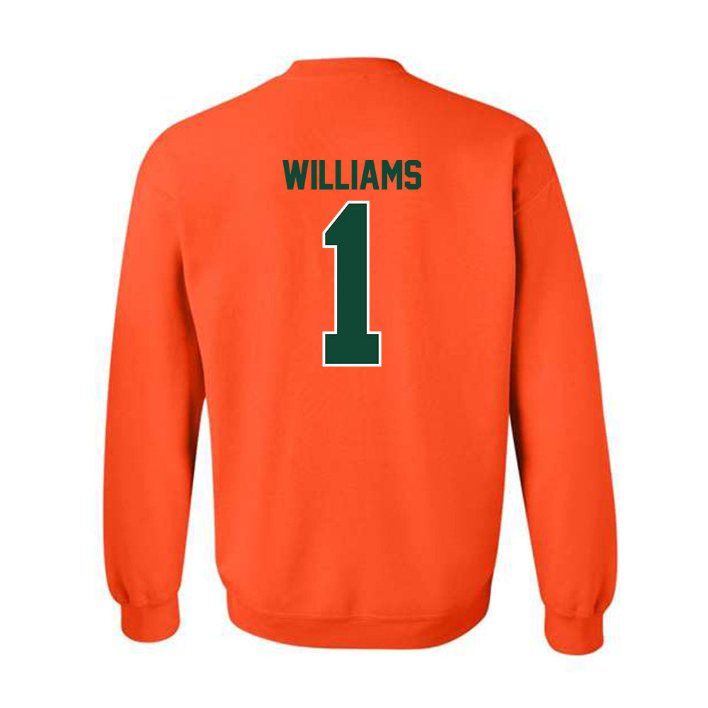 Miami - NCAA Women's Basketball : Camille Williams - Classic Shersey Crewneck Sweatshirt-1