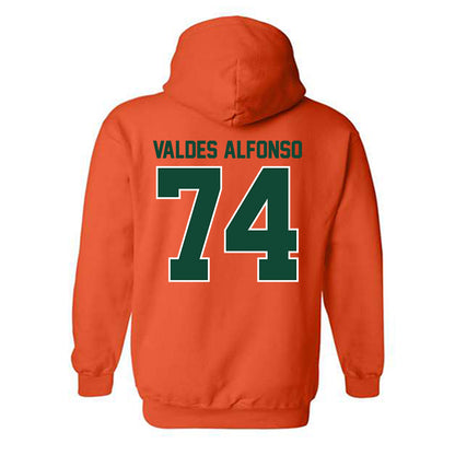 Miami - NCAA Football : Yerovi Valdes Alfonso - Classic Shersey Hooded Sweatshirt-1