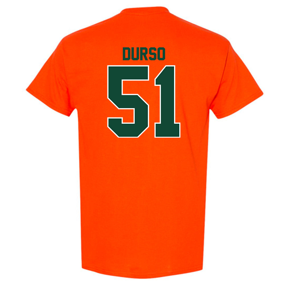Miami - NCAA Baseball : Jack Durso - Classic Shersey T-Shirt-1