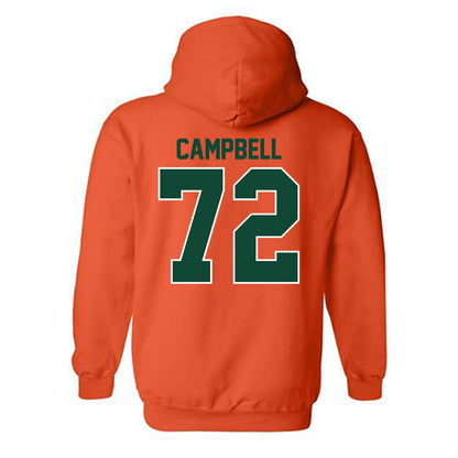 Miami - NCAA Football : Demetrius Campbell - Classic Shersey Hooded Sweatshirt-1