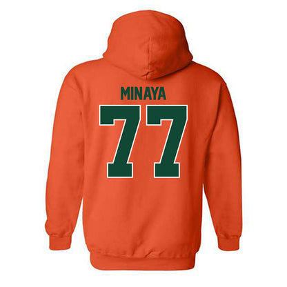 Miami - NCAA Football : Juan Minaya - Classic Shersey Hooded Sweatshirt-1
