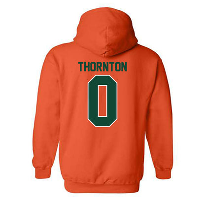 Miami - NCAA Football : Omar Thornton - Classic Shersey Hooded Sweatshirt-1
