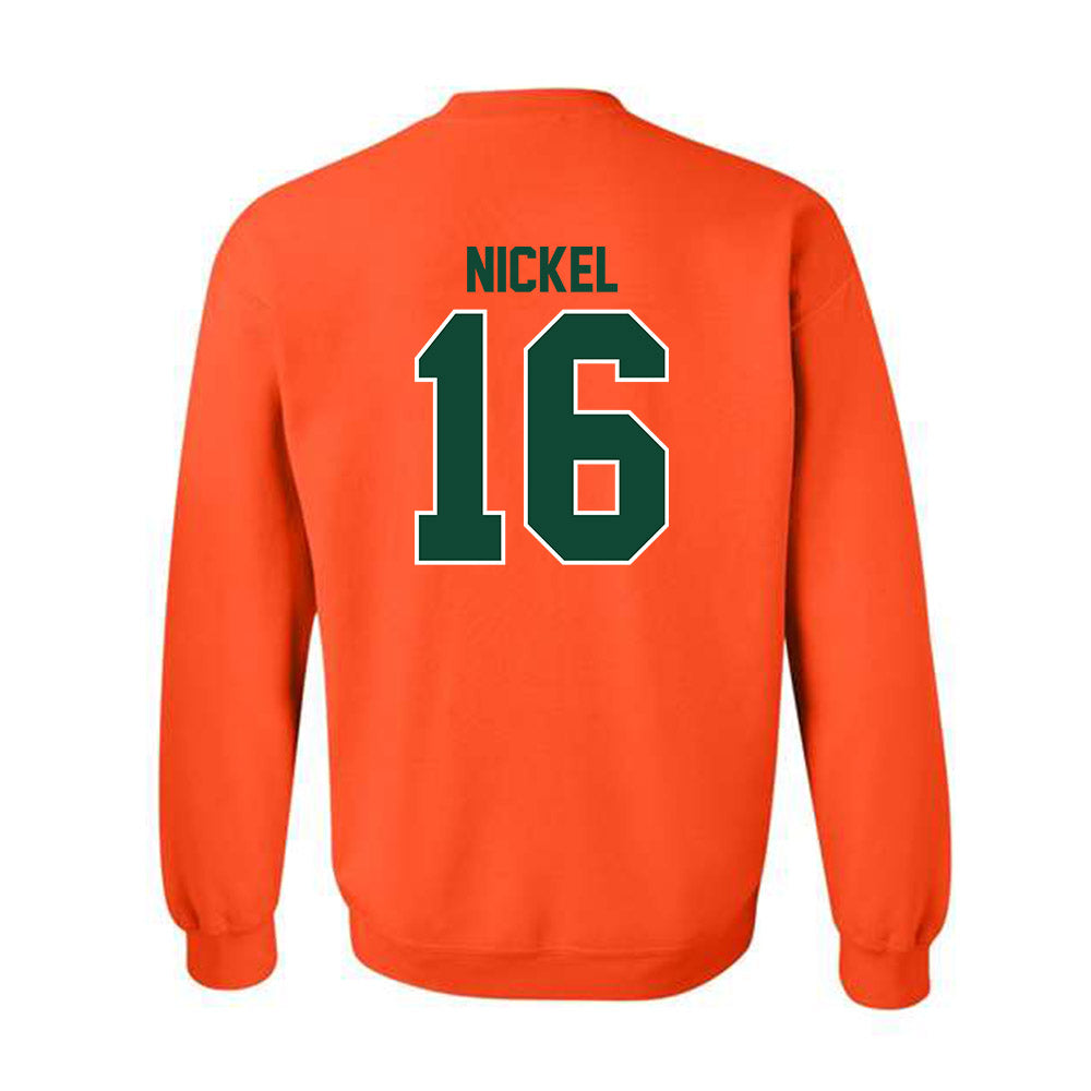 Miami - NCAA Football : Luke Nickel - Classic Shersey Crewneck Sweatshirt-1