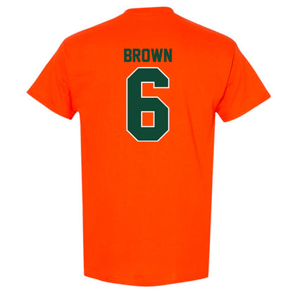 Miami - NCAA Football : CharMar Brown - Classic Shersey T-Shirt-1