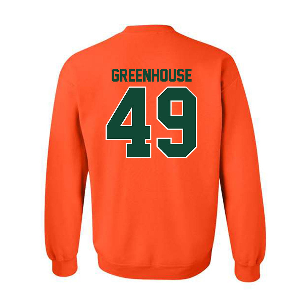Miami - NCAA Baseball : Mason Greenhouse - Classic Shersey Crewneck Sweatshirt-1