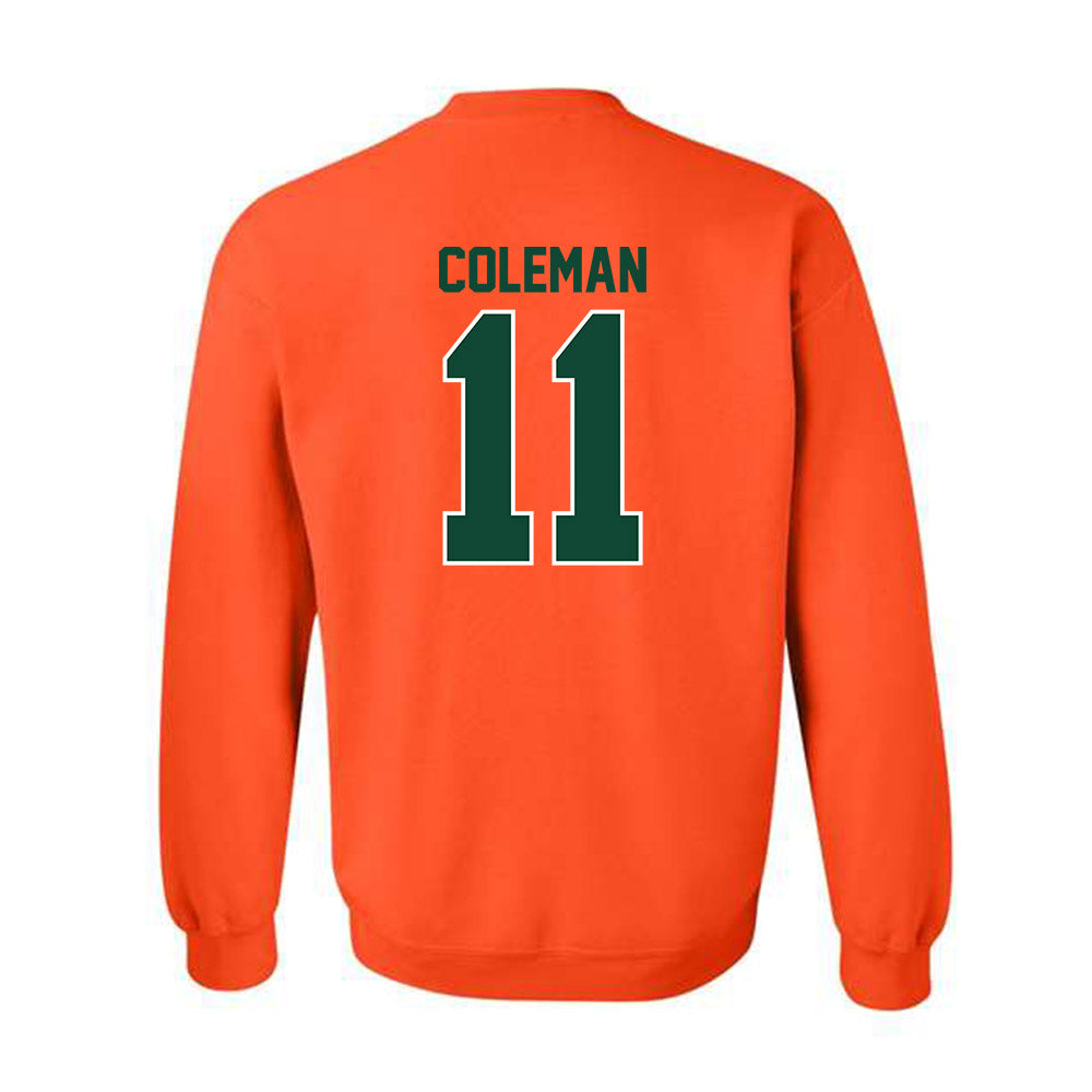 Miami - NCAA Football : Dereon Coleman - Classic Shersey Crewneck Sweatshirt-1