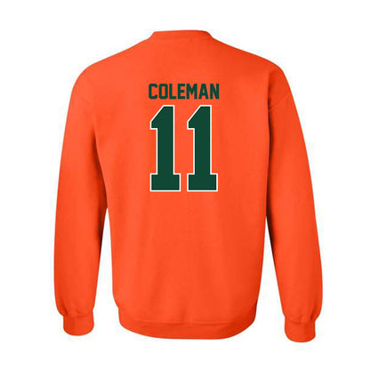 Miami - NCAA Football : Dereon Coleman - Classic Shersey Crewneck Sweatshirt-1