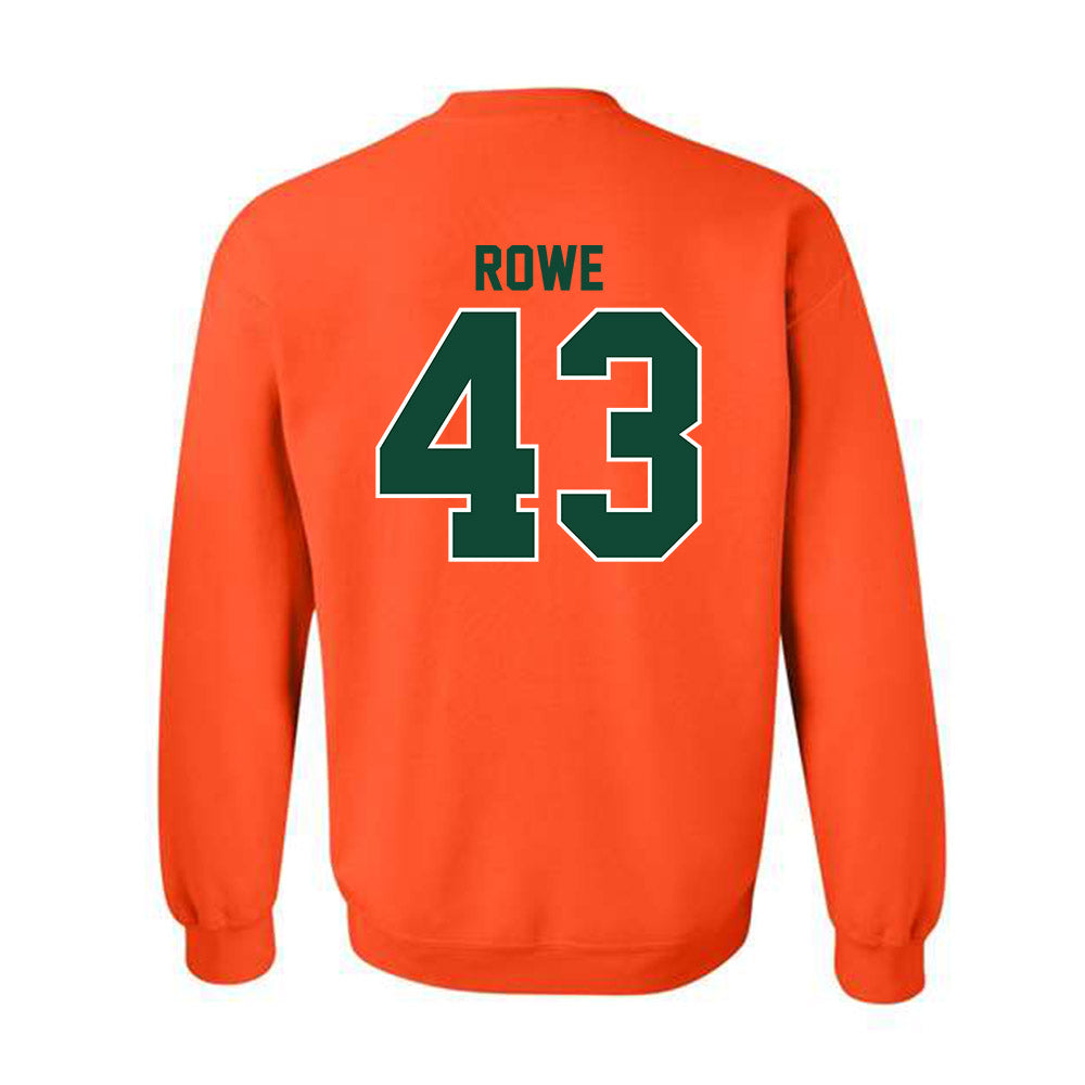 Miami - NCAA Football : Tyler Rowe - Classic Shersey Crewneck Sweatshirt-1