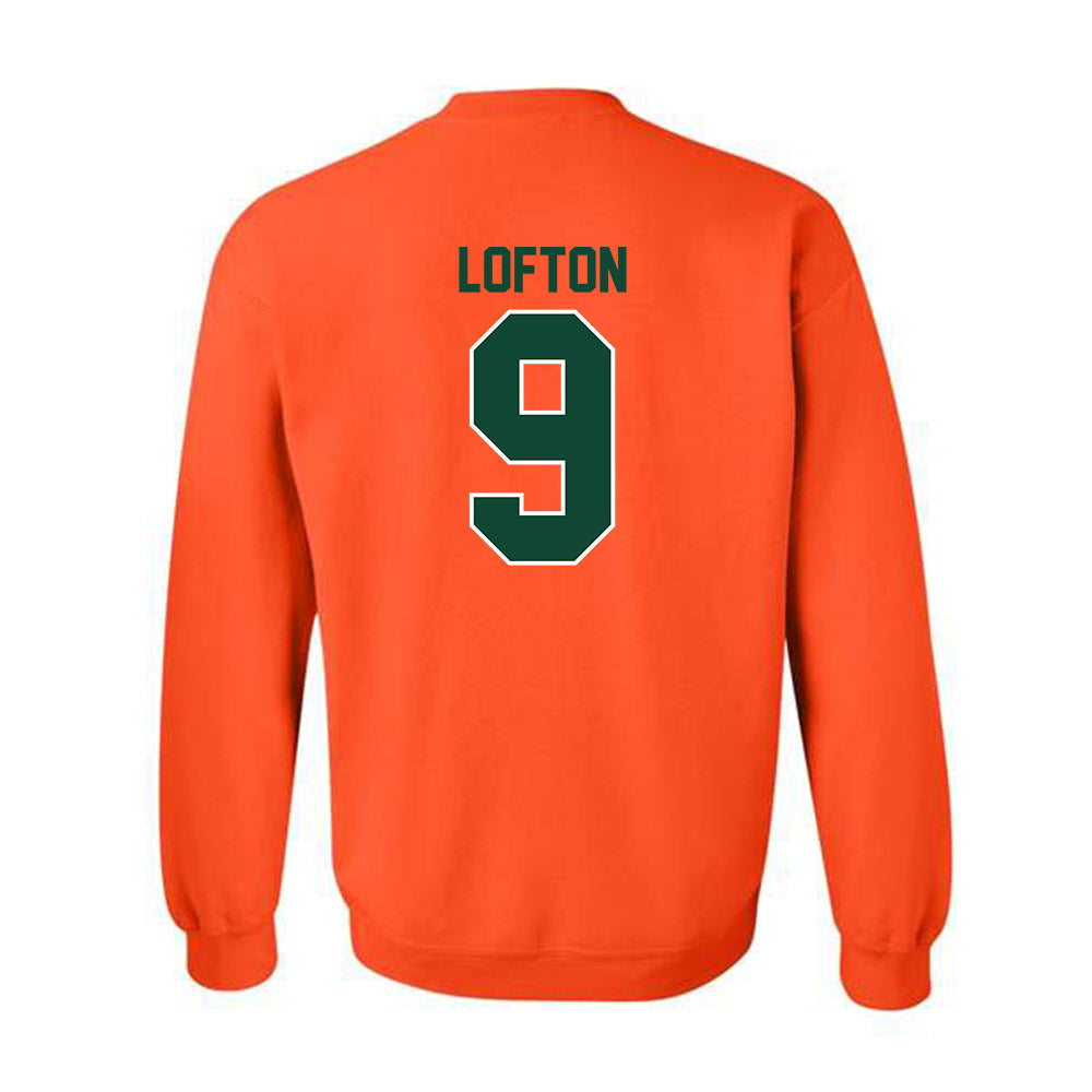 Miami - NCAA Football : Elija Lofton - Classic Shersey Crewneck Sweatshirt-1