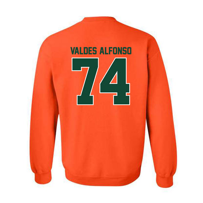 Miami - NCAA Football : Yerovi Valdes Alfonso - Classic Shersey Crewneck Sweatshirt-1
