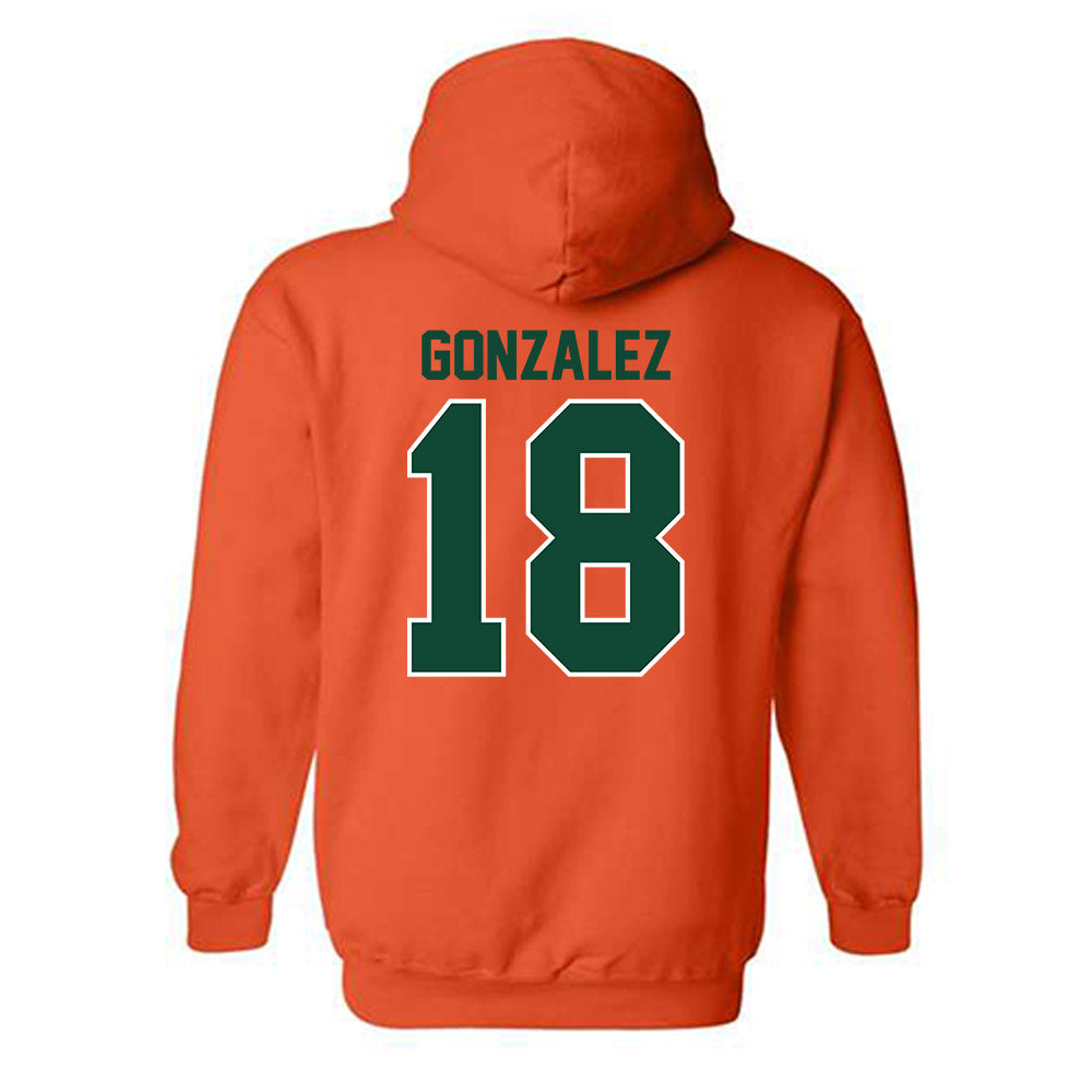 Miami - NCAA Football : Vinny Gonzalez - Classic Shersey Hooded Sweatshirt-1