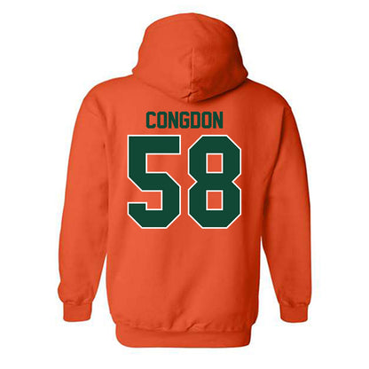 Miami - NCAA Football : Ben Congdon - Classic Shersey Hooded Sweatshirt-1