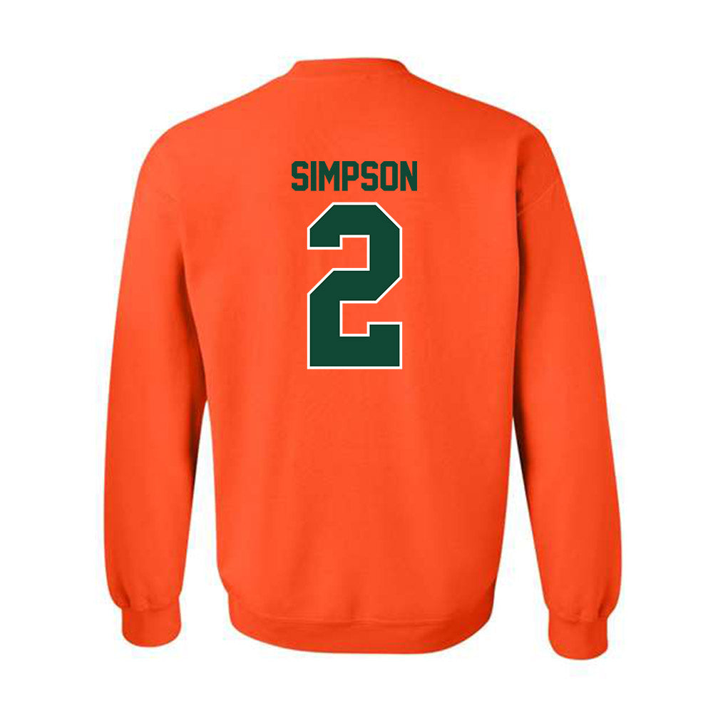 Miami - NCAA Women's Soccer : Emilie Simpson - Classic Shersey Crewneck Sweatshirt-1