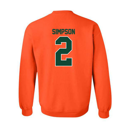 Miami - NCAA Women's Soccer : Emilie Simpson - Classic Shersey Crewneck Sweatshirt-1