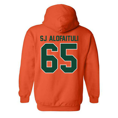 Miami - NCAA Football : Seuseu "SJ" Alofaituli - Classic Shersey Hooded Sweatshirt-1