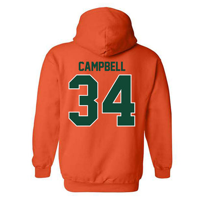 Miami - NCAA Football : Jordan Campbell - Classic Shersey Hooded Sweatshirt-1