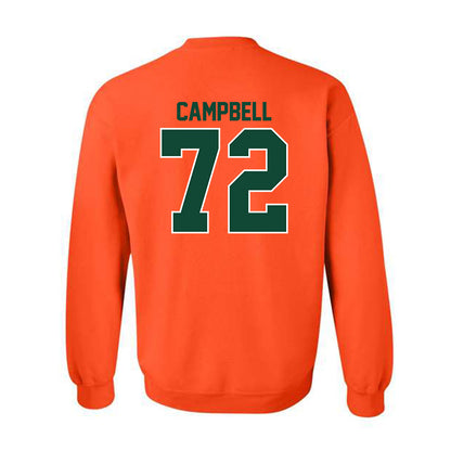 Miami - NCAA Football : Demetrius Campbell - Classic Shersey Crewneck Sweatshirt-1