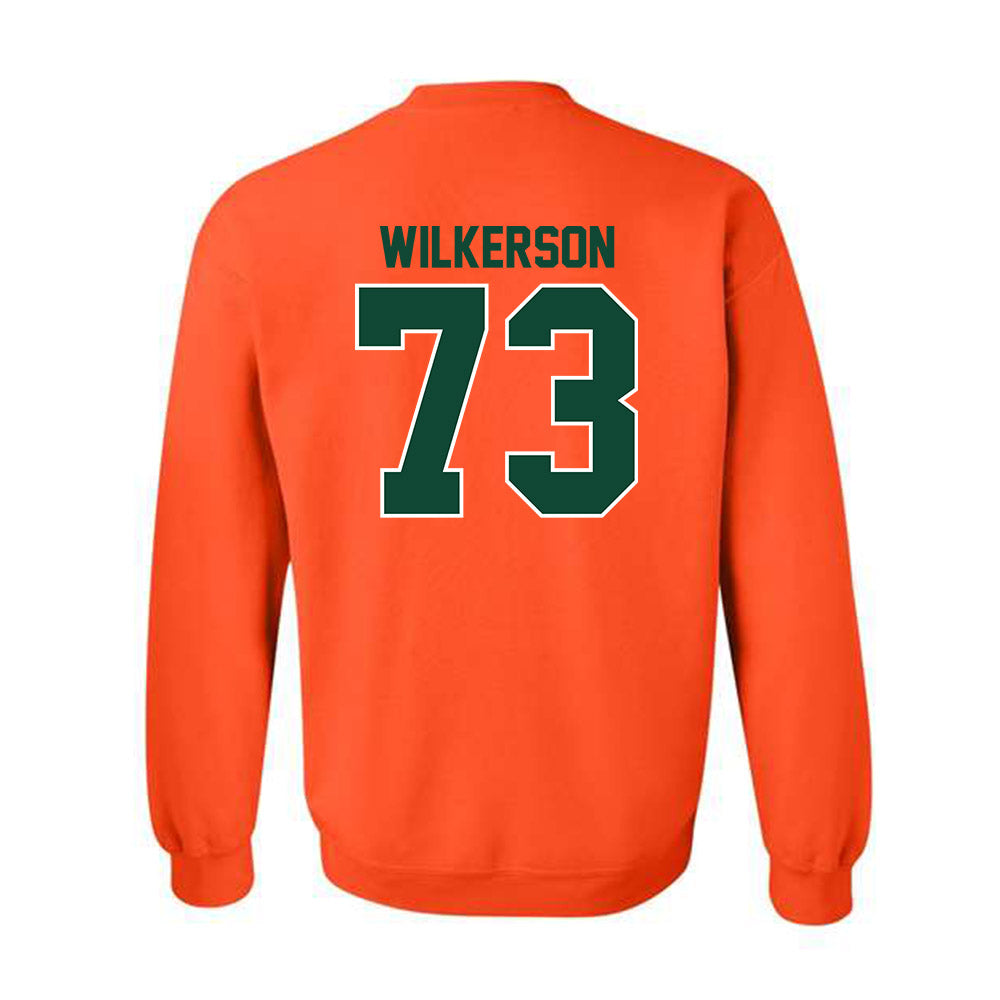 Miami - NCAA Football : Jaden Wilkerson - Classic Shersey Crewneck Sweatshirt-1