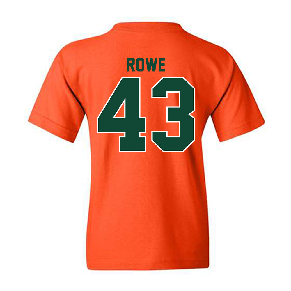 Miami - NCAA Football : Tyler Rowe - Classic Shersey Youth T-Shirt-1