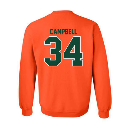 Miami - NCAA Football : Jordan Campbell - Classic Shersey Crewneck Sweatshirt-1