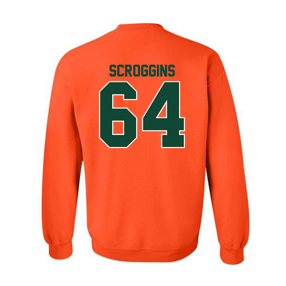 Miami - NCAA Football : Ralph Scroggins - Classic Shersey Crewneck Sweatshirt-1