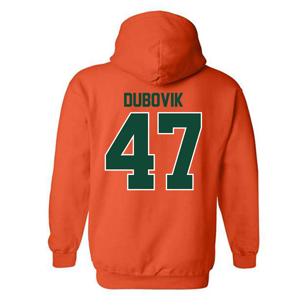 Miami - NCAA Baseball : Dylan Dubovik - Classic Shersey Hooded Sweatshirt-1