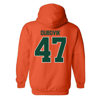 Miami - NCAA Baseball : Dylan Dubovik - Classic Shersey Hooded Sweatshirt-1