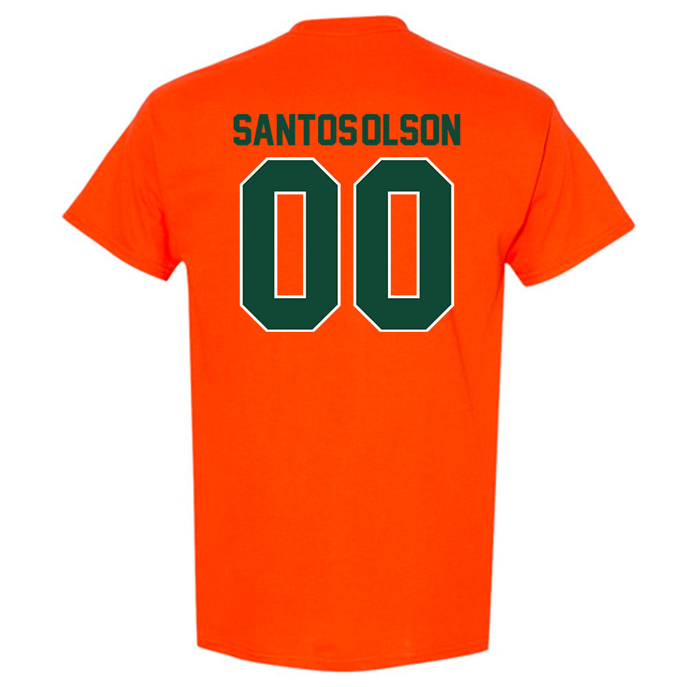 Miami - NCAA Baseball : Sebastian Santos-Olson - Classic Shersey T-Shirt-1