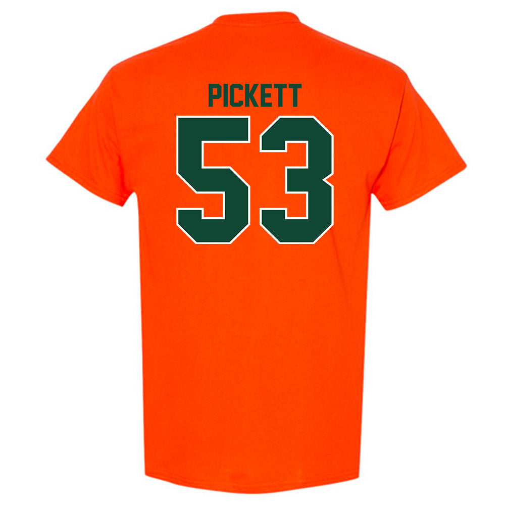Miami - NCAA Football : Canon Pickett - Classic Shersey T-Shirt-1
