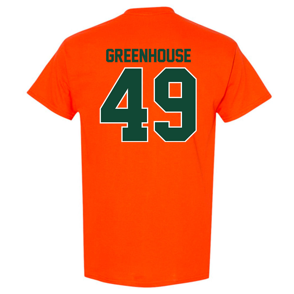 Miami - NCAA Baseball : Mason Greenhouse - Classic Shersey T-Shirt-1