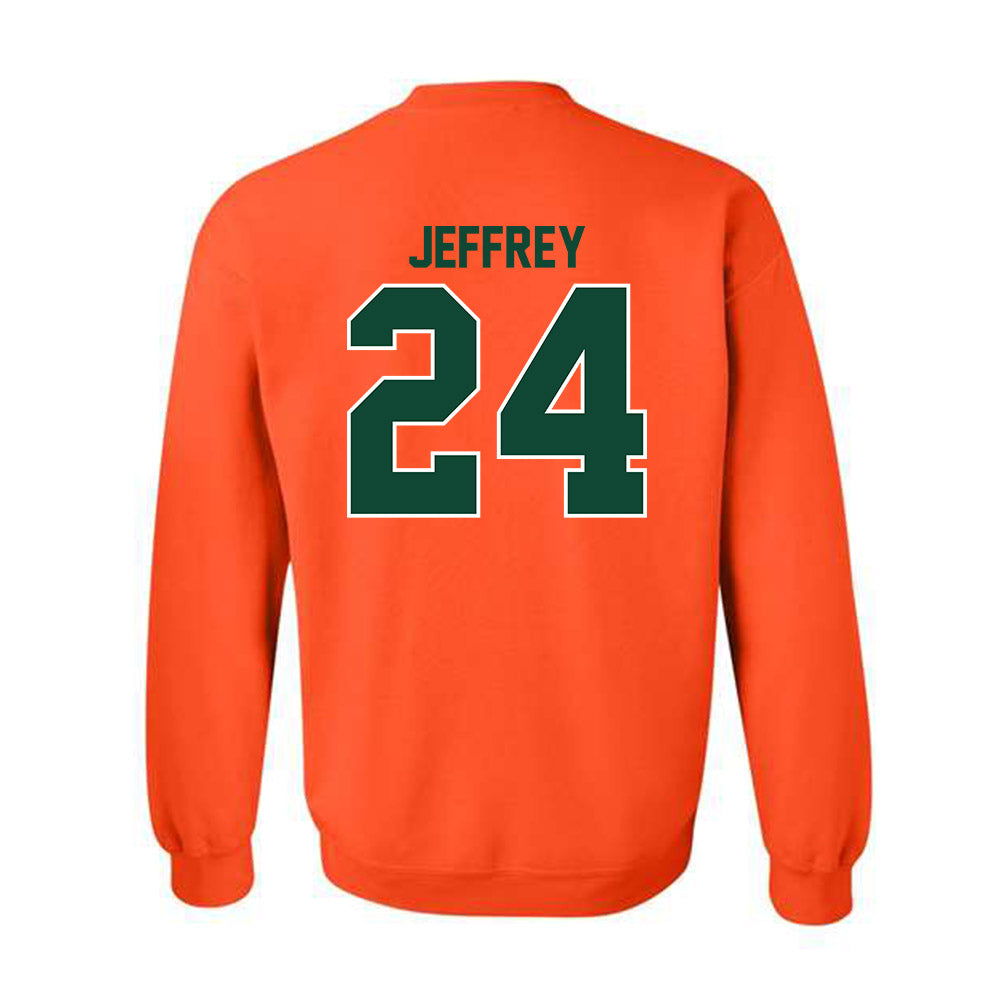Miami - NCAA Baseball : Donavan Jeffrey - Classic Shersey Crewneck Sweatshirt-1