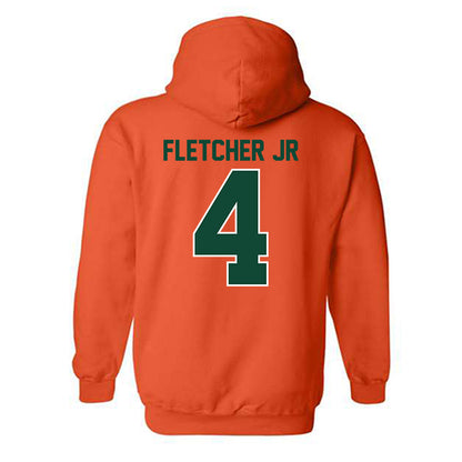 Miami - NCAA Football : Mark Fletcher Jr - Classic Shersey Hooded Sweatshirt-1