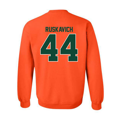 Miami - NCAA Football : Owen Ruskavich - Classic Shersey Crewneck Sweatshirt-1