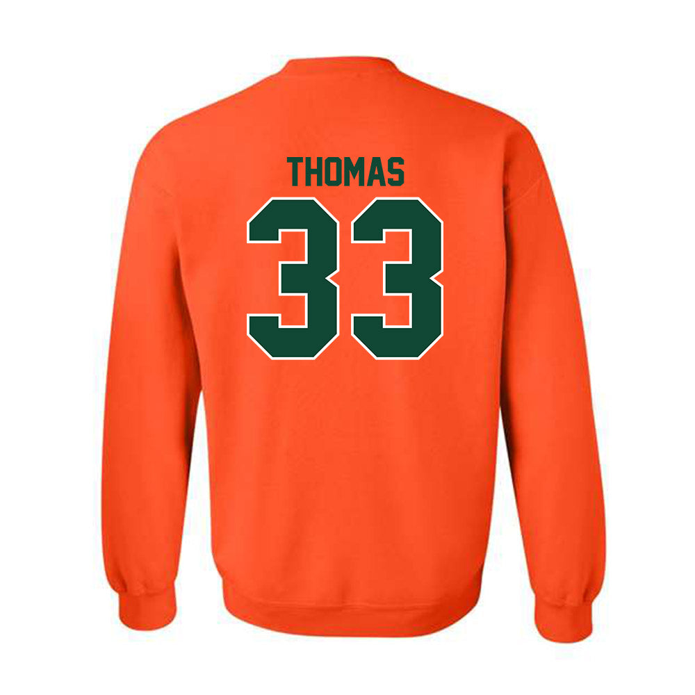Miami - NCAA Football : Nick Thomas - Classic Shersey Crewneck Sweatshirt-1