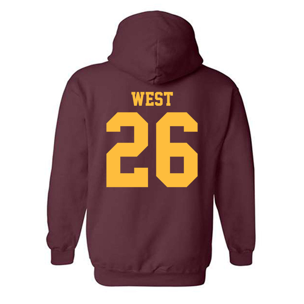 Minnesota - NCAA Football : Elisha West - Classic Shersey Hooded Sweatshirt-1