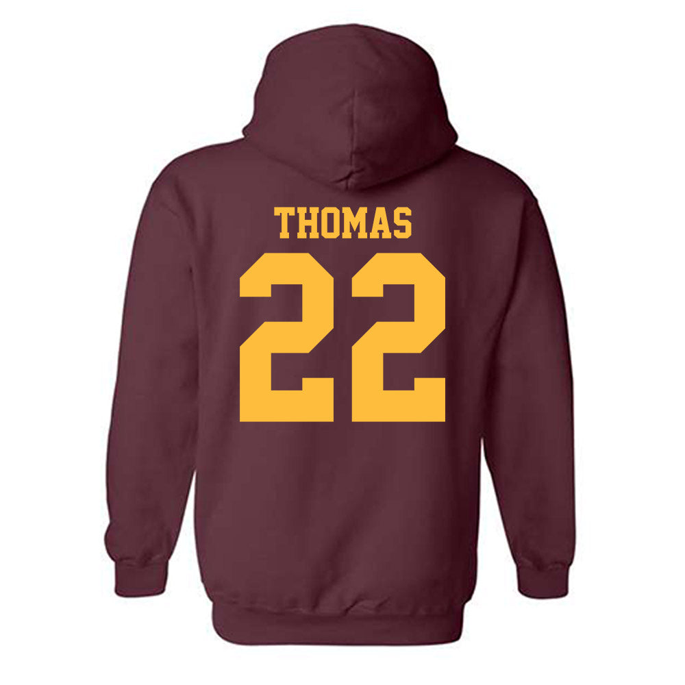 Minnesota - NCAA Football : Jaron Thomas - Classic Shersey Hooded Sweatshirt-1