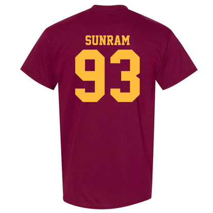 Minnesota - NCAA Football : Riley Sunram - Classic Shersey T-Shirt-1