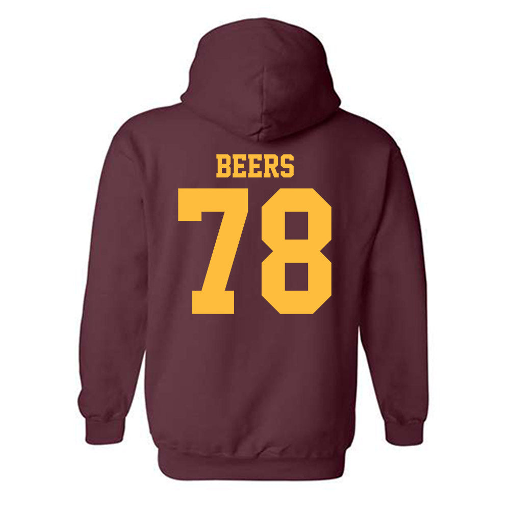 Minnesota - NCAA Football : Ashton Beers - Classic Shersey Hooded Sweatshirt-1