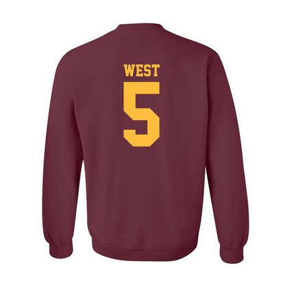 Minnesota - NCAA Football : Aydan West - Classic Shersey Crewneck Sweatshirt-1