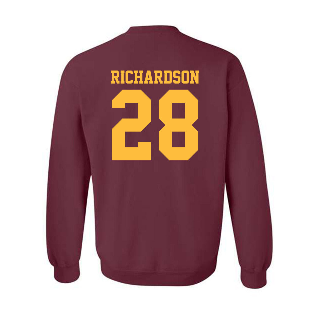 Minnesota - NCAA Football : Trason Richardson - Classic Shersey Crewneck Sweatshirt-1