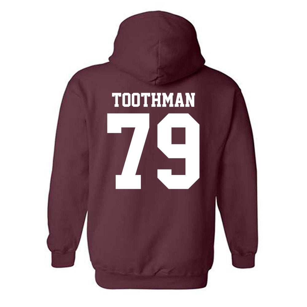 Mississippi State - NCAA Football : Dalton Toothman - Classic Shersey Hooded Sweatshirt-1