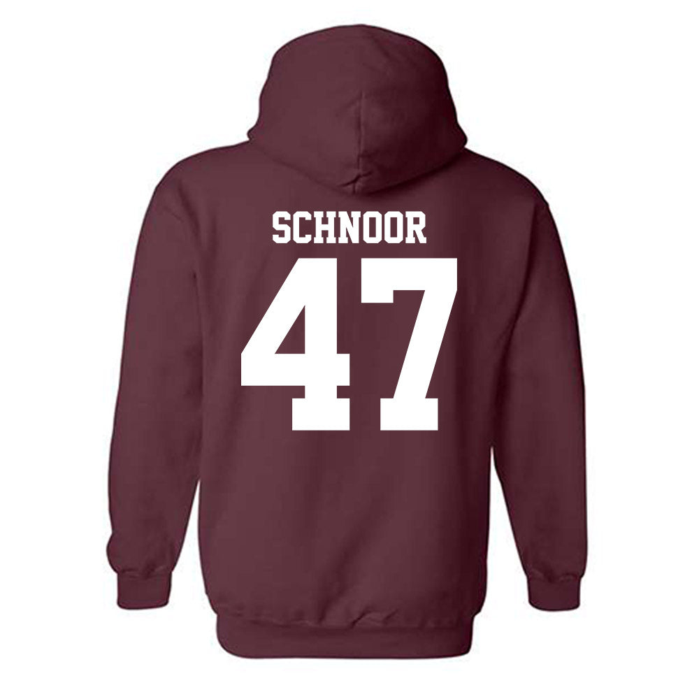 Mississippi State - NCAA Baseball : JT Schnoor - Classic Shersey Hooded Sweatshirt-1