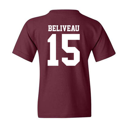 Mississippi State - NCAA Baseball : Tanner Beliveau - Classic Shersey Youth T-Shirt-1