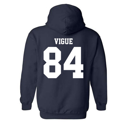 Nevada - NCAA Football : Deven Vigue - Classic Shersey Hooded Sweatshirt-1